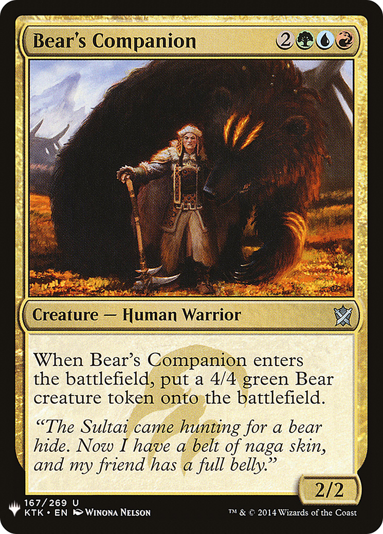 Bear's Companion [Mystery Booster]-1