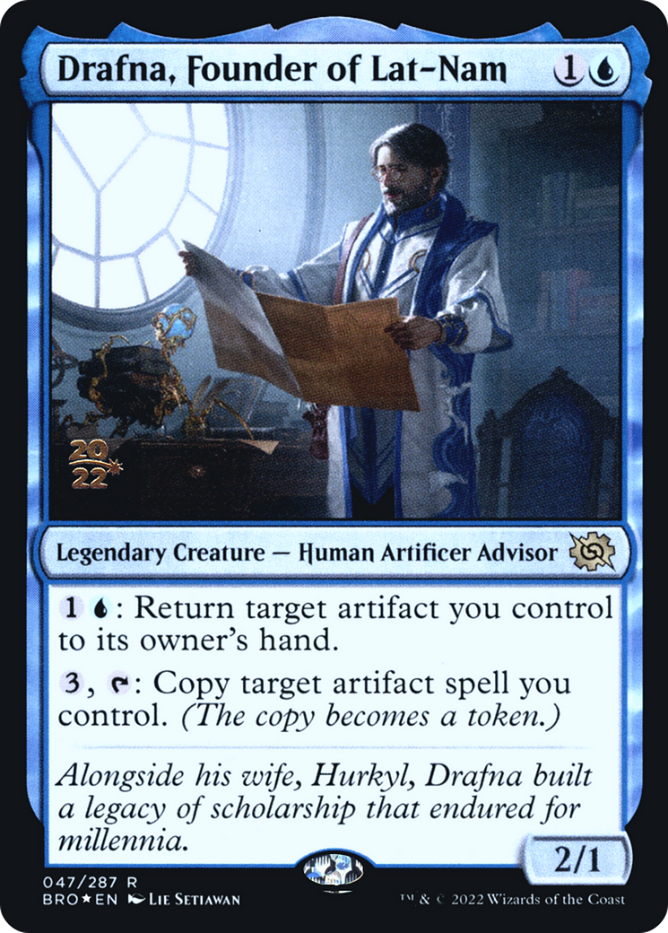 Drafna, Founder of Lat-Nam [The Brothers' War Prerelease Promos]-1