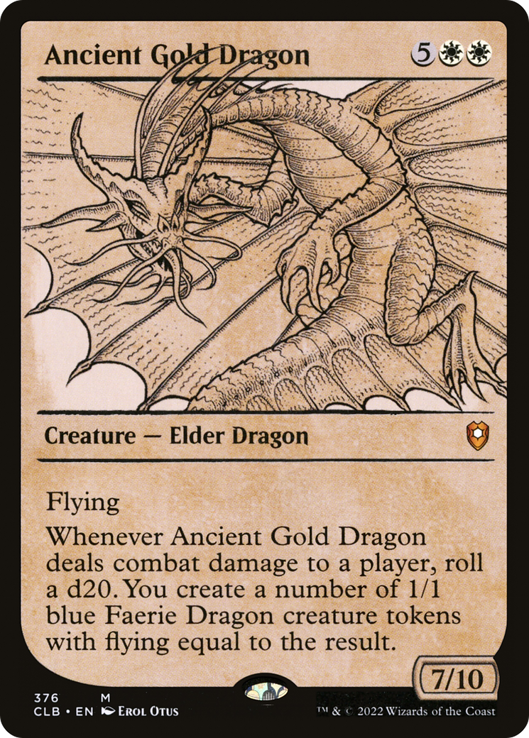 Ancient Gold Dragon (Showcase) [Commander Legends: Battle for Baldur's Gate]-1