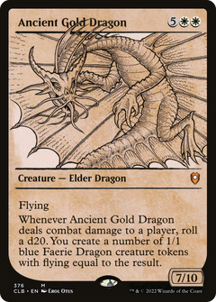 Ancient Gold Dragon (Showcase) [Commander Legends: Battle for Baldur's Gate]-1