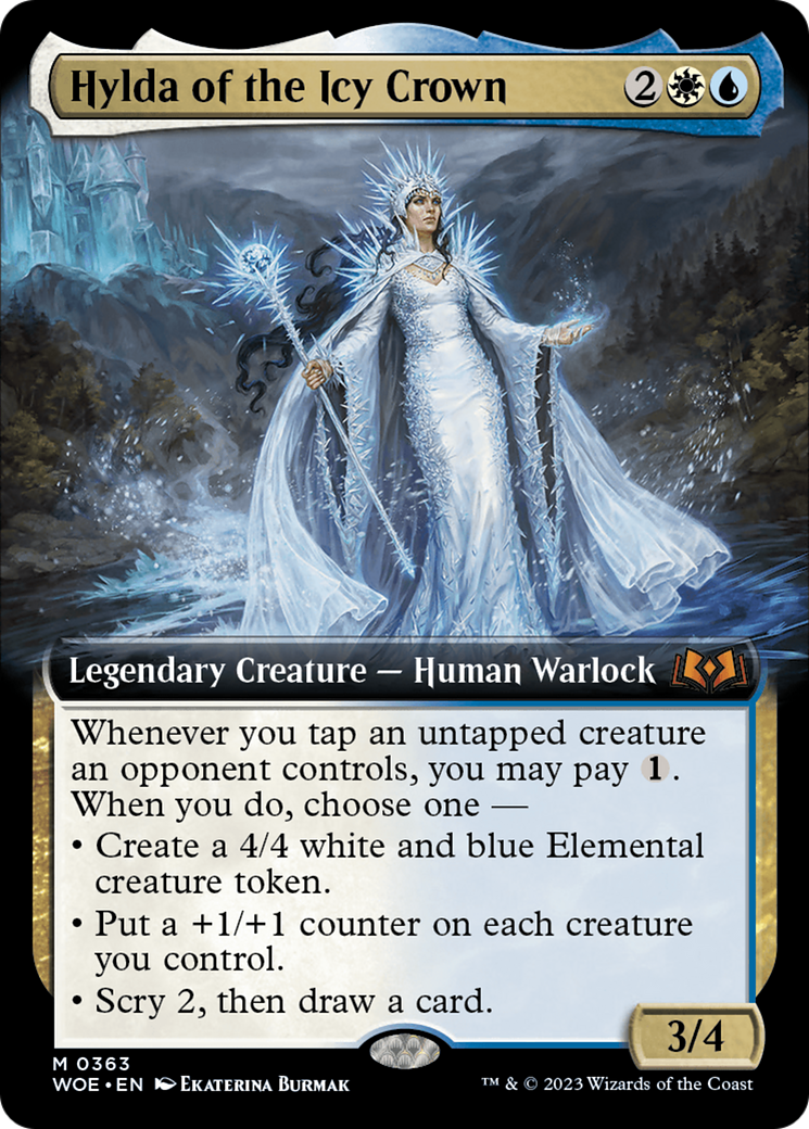 Hylda of the Icy Crown (Extended Art) [Wilds of Eldraine]-1