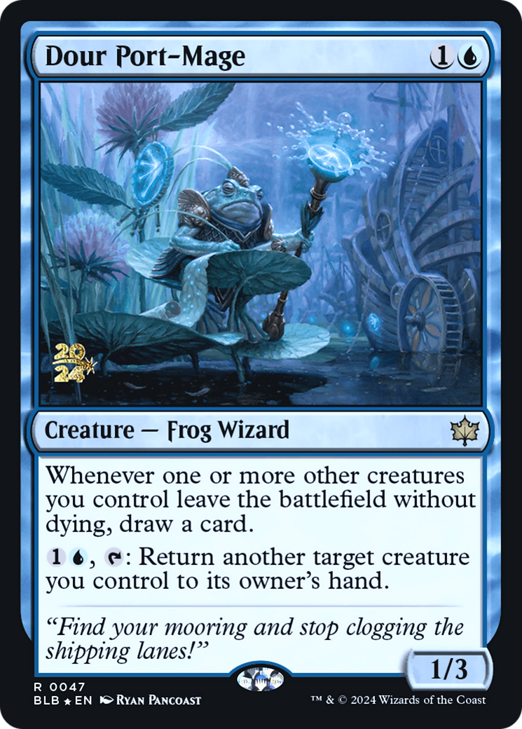 Dour Port-Mage [Bloomburrow Prerelease Promos]-1
