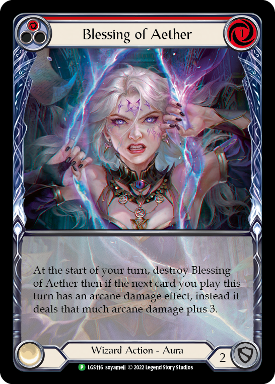 Blessing of Aether (Red) [LGS116] (Promo)  Rainbow Foil-1