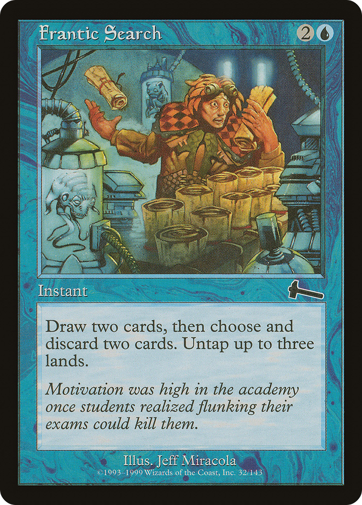 Frantic Search [Urza's Legacy]-1