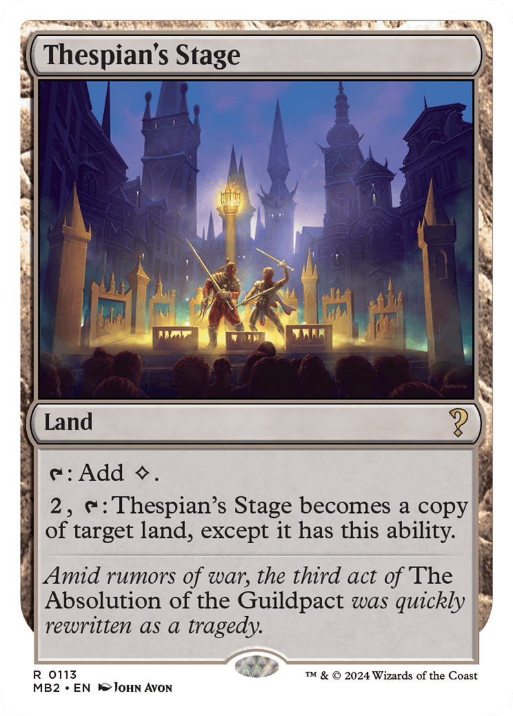 Thespian's Stage (White Border) [Mystery Booster 2]-1