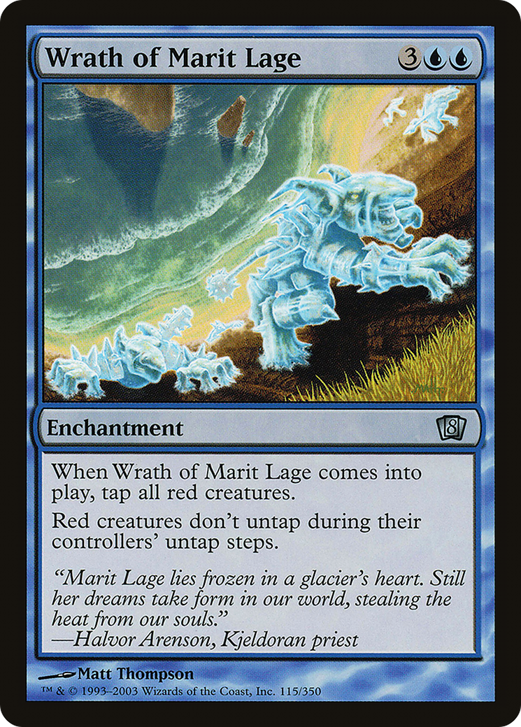 Wrath of Marit Lage (8ED-115) - 8th Edition Foil-1