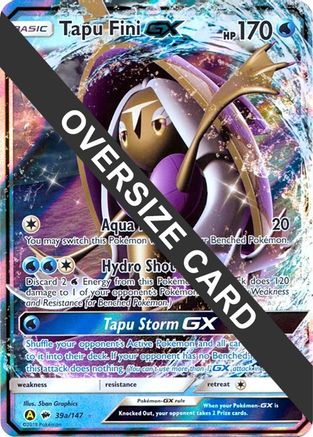 Tapu Fini GX (39/147) (Alternate card) (Jumbo Card) [Sun & Moon: Burning Shadows]-1