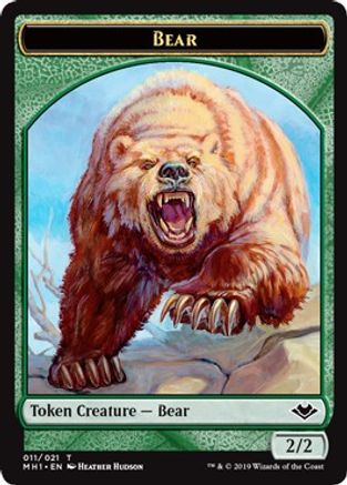 Bear Token [Modern Horizons Tokens]-1