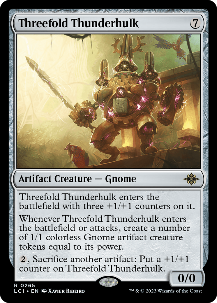 Threefold Thunderhulk [The Lost Caverns of Ixalan]-1