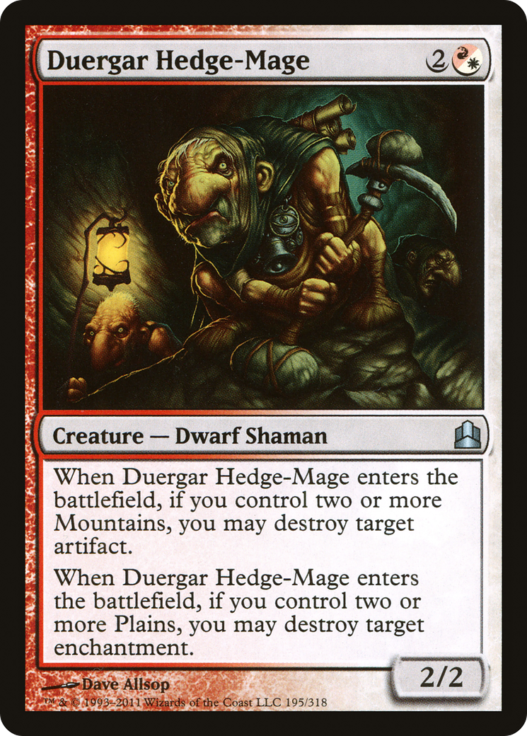Duergar Hedge-Mage [Commander 2011]-1