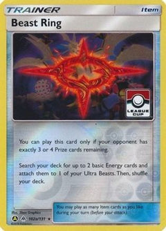 Beast Ring (102a/131) (League Promo) [Sun & Moon: Forbidden Light]-1