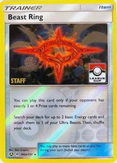 Beast Ring (102a/131) (League Promo Staff) [Sun & Moon: Forbidden Light]-1