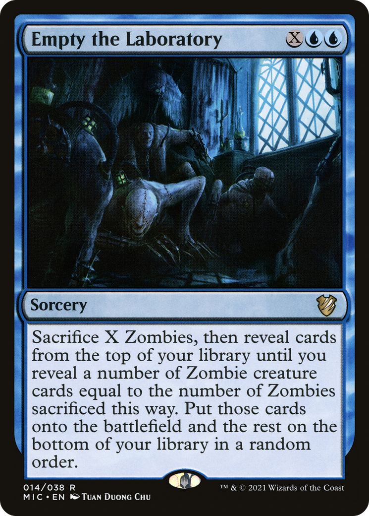 Empty the Laboratory [Innistrad: Midnight Hunt Commander]-1