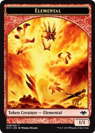 Elemental (008) // Bear (011) Double-Sided Token [Modern Horizons Tokens]-3