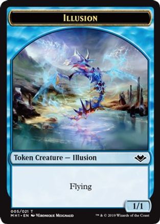 Illusion (005) // Elephant (012) Double-Sided Token [Modern Horizons Tokens]-4