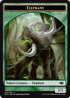 Elephant (012) // Spirit (016) Double-Sided Token [Modern Horizons Tokens]-3