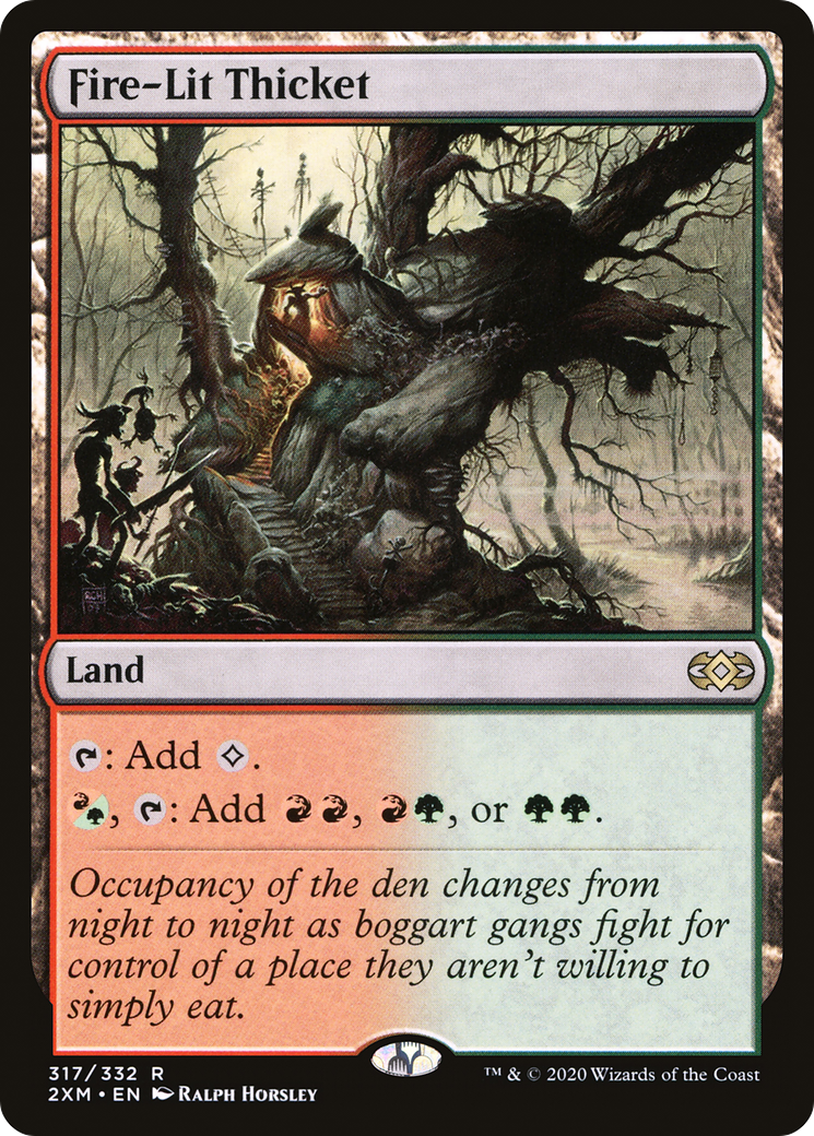 Fire-Lit Thicket [Double Masters]-1