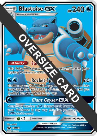 Blastoise GX (SM189) (Jumbo Card) [Sun & Moon: Black Star Promos]-1