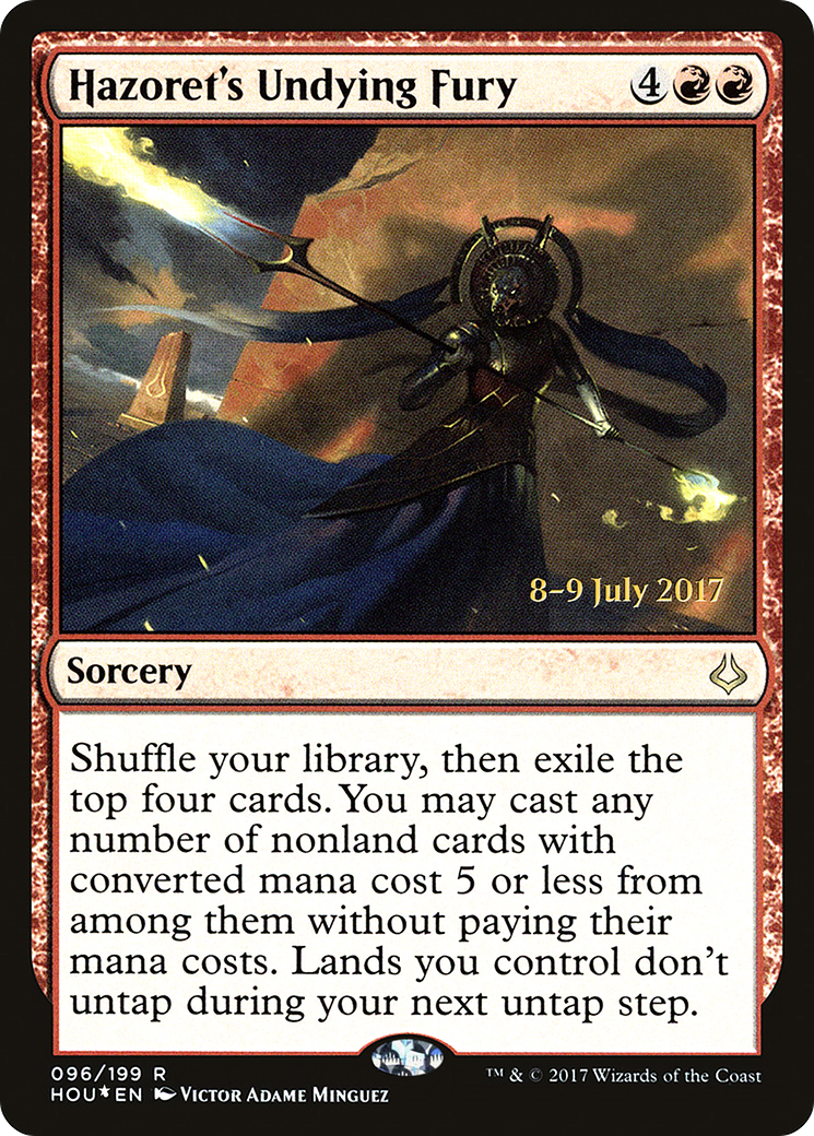 Hazoret's Undying Fury [Hour of Devastation Prerelease Promos]-1