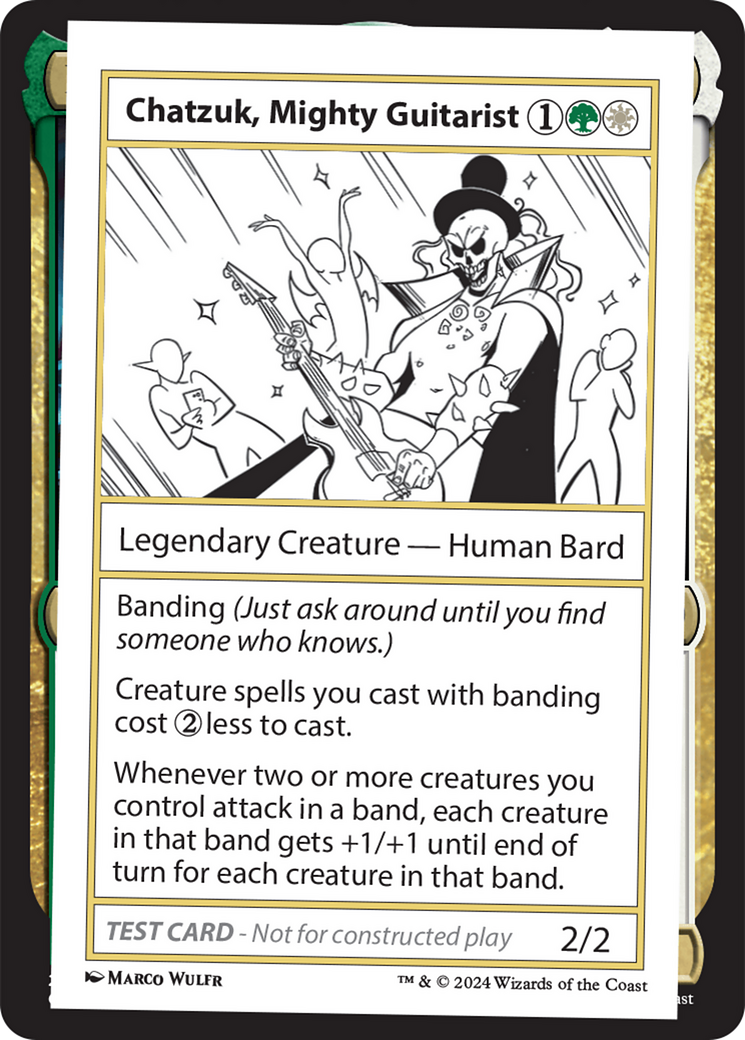 Chatzuk, Mighty Guitarist [Mystery Booster 2 Playtest Cards]-1