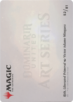 Rith, Liberated Primeval // Rith, Liberated Primeval (ADMU-052) - Dominaria United Art Series (Borderless) Foil-2