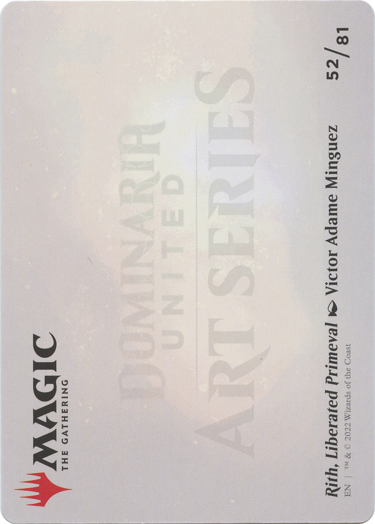 Rith, Liberated Primeval // Rith, Liberated Primeval (ADMU-052) - Dominaria United Art Series (Borderless) Foil-2