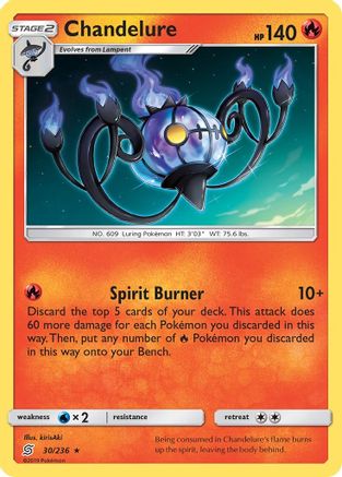 Chandelure (30/236) [Sun & Moon: Unified Minds]-1