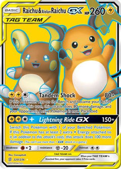 Raichu & Alolan Raichu GX (220/236) [Sun & Moon: Unified Minds]-1