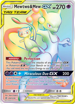 Mewtwo & Mew GX (242/236) [Sun & Moon: Unified Minds]-1