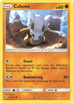 Cubone (105/236) [Sun & Moon: Unified Minds]-1
