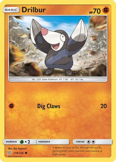 Drilbur (118/236) [Sun & Moon: Unified Minds]-1