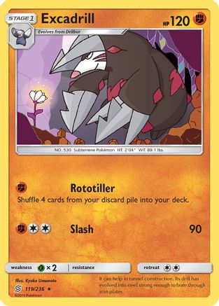 Excadrill (119/236) [Sun & Moon: Unified Minds]-1