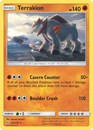 Terrakion (122/236) [Sun & Moon: Unified Minds]-1