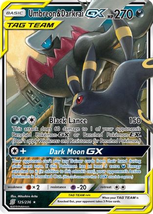 Umbreon & Darkrai GX (125/236) [Sun & Moon: Unified Minds]-1