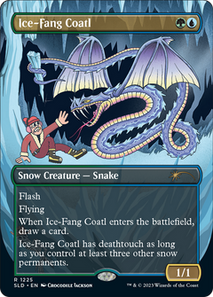 Ice-Fang Coatl (Borderless) [Secret Lair Drop Series]-1