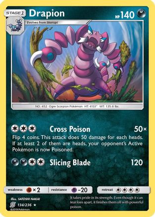 Drapion (134/236) [Sun & Moon: Unified Minds]-1