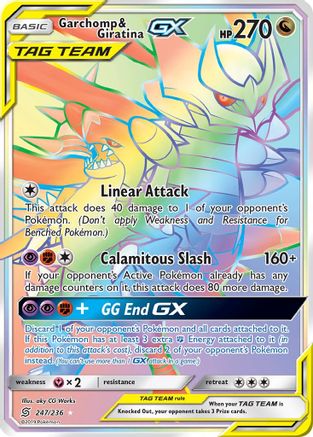 Garchomp & Giratina GX (247/236) [Sun & Moon: Unified Minds]-1