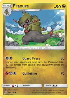 Fraxure (155/236) [Sun & Moon: Unified Minds]-1