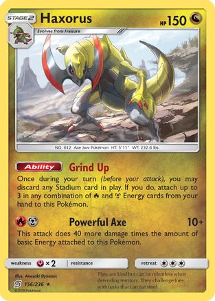 Haxorus (156/236) [Sun & Moon: Unified Minds]-1