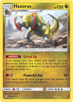 Haxorus (156/236) [Sun & Moon: Unified Minds]-1