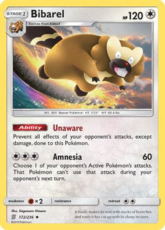 Bibarel (172/236) [Sun & Moon: Unified Minds]-1