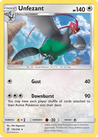 Unfezant (176/236) [Sun & Moon: Unified Minds]-1