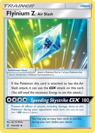 Flyinium Z: Air Slash (195/236) [Sun & Moon: Unified Minds]-1
