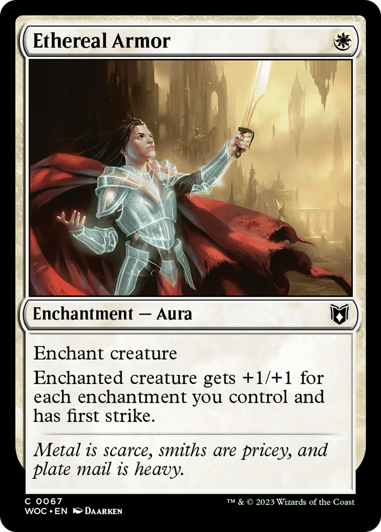 Ethereal Armor [Wilds of Eldraine Commander]-1