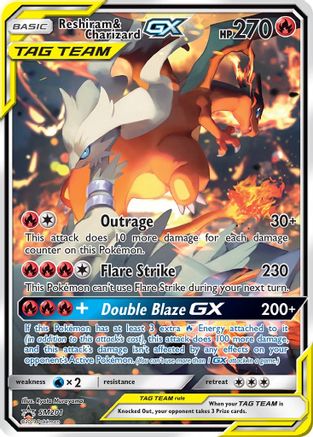 Reshiram & Charizard GX (SM201) [Sun & Moon: Black Star Promos]-1