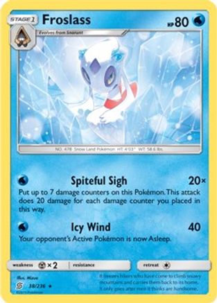 Froslass (38/236) (Theme Deck Exclusive) [Sun & Moon: Unified Minds]-1