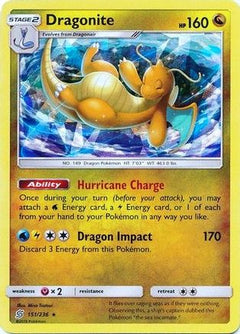 Dragonite (151/236) (Cracked Ice Holo) (Theme Deck Exclusives) [Sun & Moon: Unified Minds]-1