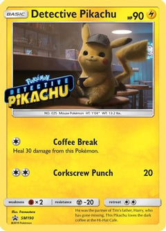 Detective Pikachu (SM190) (Stamped) [Sun & Moon: Black Star Promos]-1