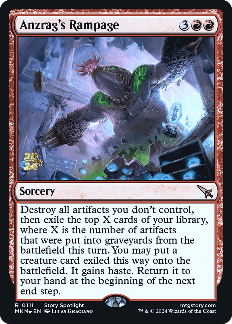 Anzrag's Rampage [Murders at Karlov Manor Prerelease Promos]-1
