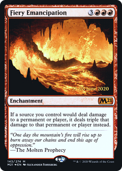 Fiery Emancipation [Core Set 2021 Prerelease Promos]-1